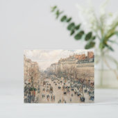 Pissarro - Boulevard Montmartre, Middagzon Briefkaart (Staand voorkant)