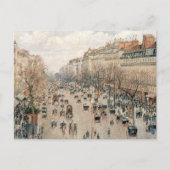 Pissarro - Boulevard Montmartre, Middagzon Briefkaart (Voorkant)