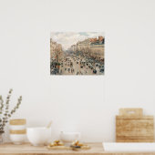Pissarro - Boulevard Montmartre, Middagzon Poster (Keuken)