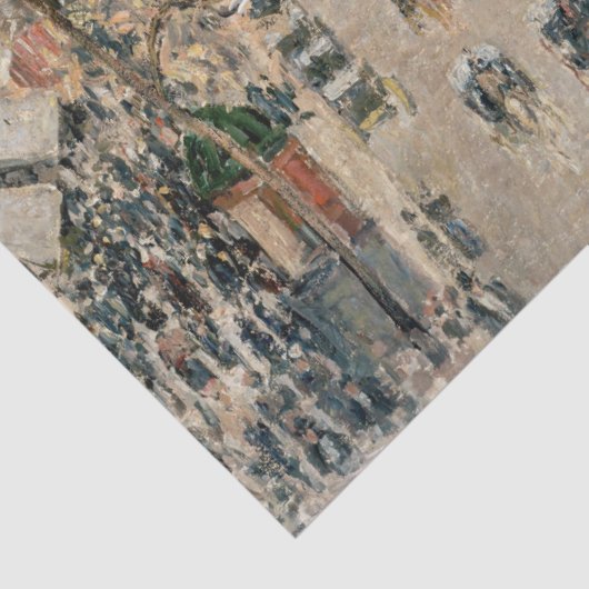 Pissarro - Boulevard Montmartre, Middagzon Tissuepapier (Detail)