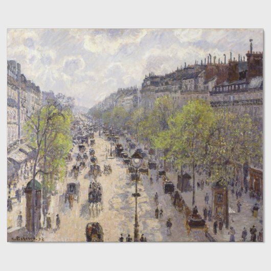 Pissarro - Boulevard Montmartre - Spring Cadeaupapier (Vlak)