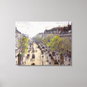 Pissarro - Boulevard Montmartre - Spring Canvas Afdruk (Voorkant)