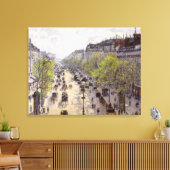Pissarro - Boulevard Montmartre - Spring Canvas Afdruk (Insitu (Woonkamer))