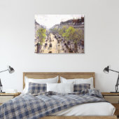 Pissarro - Boulevard Montmartre - Spring Canvas Afdruk (Insitu (Slaapkamer))