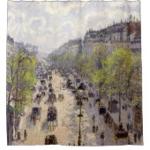 Pissarro - Boulevard Montmartre - Spring Douchegordijn (Voorkant)
