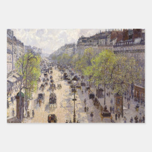 Pissarro - Boulevard Montmartre - Spring Inpakpapier Vel