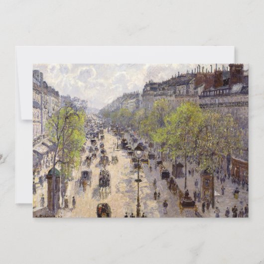 Pissarro - Boulevard Montmartre - Spring Kaart (Voorkant)