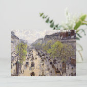 Pissarro - Boulevard Montmartre - Spring Kaart (Staand voorkant)