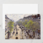 Pissarro - Boulevard Montmartre - Spring Kaart (Voorkant / Achterkant)