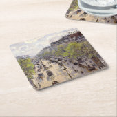 Pissarro - Boulevard Montmartre - Spring Kartonnen Onderzetters (Schuin)