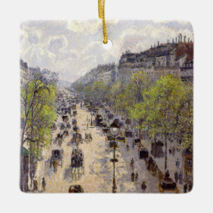 Pissarro - Boulevard Montmartre - Spring Keramisch Ornament