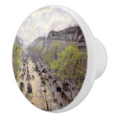 Pissarro - Boulevard Montmartre - Spring Keramische Knop (Rechts)