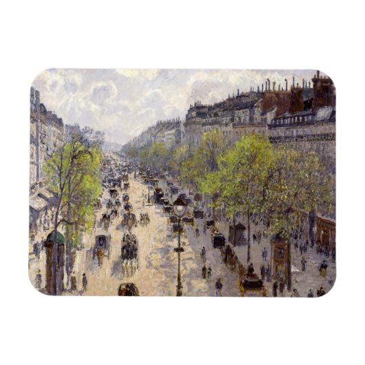 Pissarro - Boulevard Montmartre - Spring Magneet (Horizontaal)