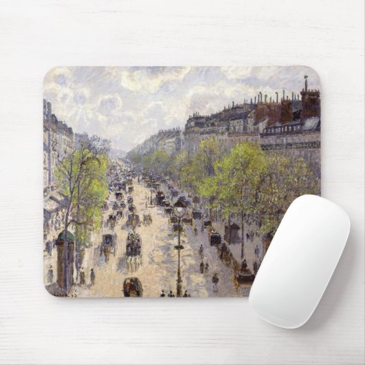 Pissarro - Boulevard Montmartre - Spring Muismat (Met muis)