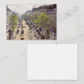 Pissarro - Boulevard Montmartre - Spring Notitiekaartje (Voorkant / Achterkant)