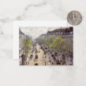 Pissarro - Boulevard Montmartre - Spring Notitiekaartje (Voorkant / Achterkant in situ)