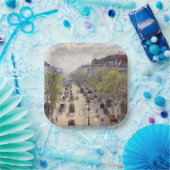 Pissarro - Boulevard Montmartre - Spring Papieren Bordje (Feest)