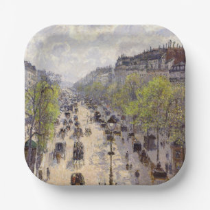 Pissarro - Boulevard Montmartre - Spring Papieren Bordje