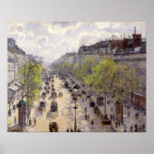 Pissarro - Boulevard Montmartre - Spring Poster (Voorkant)