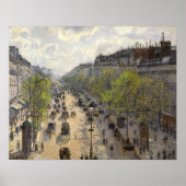 Pissarro - Boulevard Montmartre Spring Poster (Voorkant)