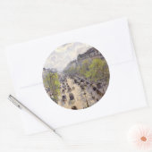 Pissarro - Boulevard Montmartre - Spring Ronde Sticker (Envelop)
