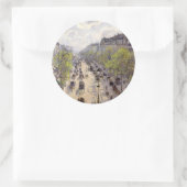 Pissarro - Boulevard Montmartre - Spring Ronde Sticker (Tas)