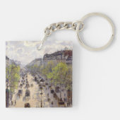 Pissarro - Boulevard Montmartre - Spring Sleutelhanger (Achterkant)