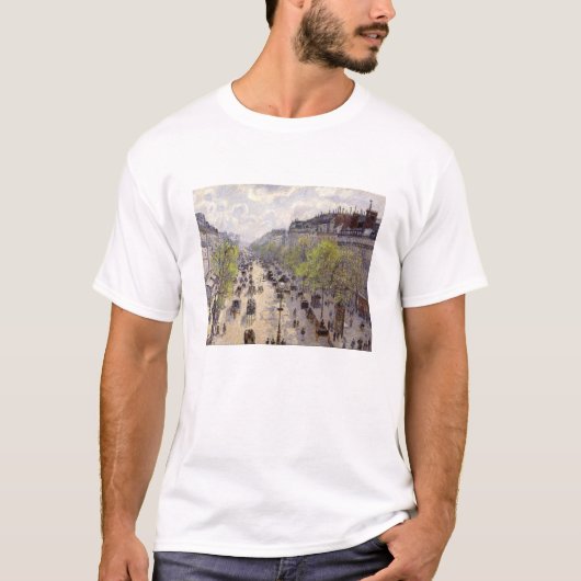 Pissarro - Boulevard Montmartre - Spring T-shirt (Voorkant)
