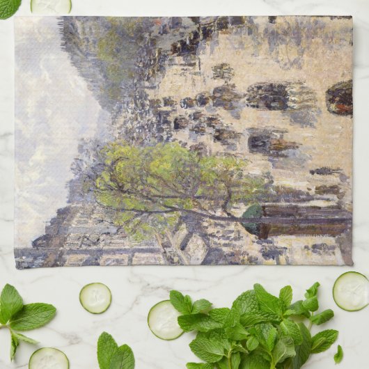 Pissarro - Boulevard Montmartre - Spring Theedoek (Gevouwen)