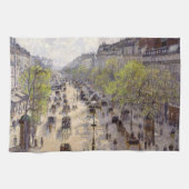 Pissarro - Boulevard Montmartre - Spring Theedoek (Horizontaal)