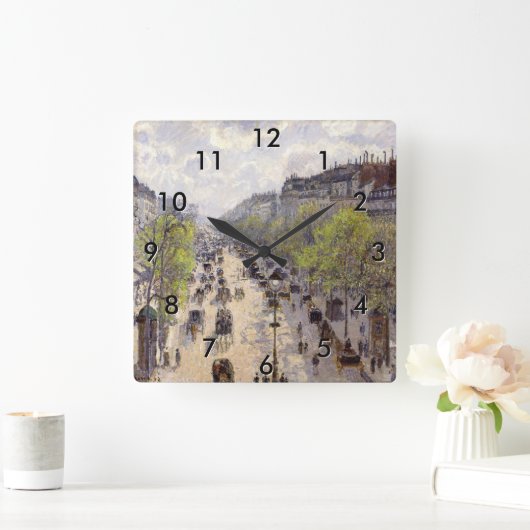 Pissarro - Boulevard Montmartre - Spring Vierkante Klok (Huis)