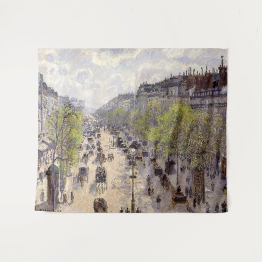 Pissarro - Boulevard Montmartre - Spring Wandkleed (Voorkant (horizontaal))