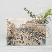 Pissarro - Boulevard Montmartre, vanmiddag Sun Bedankkaart (Staand voorkant)