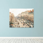 Pissarro - Boulevard Montmartre, vanmiddag Sun Canvas Afdruk (Insitu (Houten vloer))