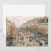 Pissarro - Boulevard Montmartre, vanmiddag Sun Kaart (Voorkant / Achterkant)