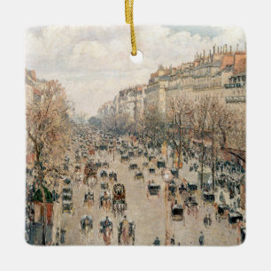 Pissarro - Boulevard Montmartre, vanmiddag Sun Keramisch Ornament