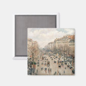 Pissarro - Boulevard Montmartre, vanmiddag Sun Magneet (Voorkant / Achterkant)