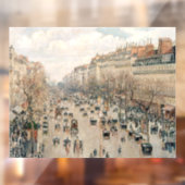 Pissarro - Boulevard Montmartre, vanmiddag Sun Raamsticker (Vel 2)