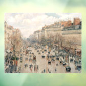 Pissarro - Boulevard Montmartre, vanmiddag Sun Raamsticker (Vel 3)