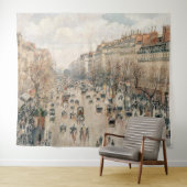 Pissarro - Boulevard Montmartre, vanmiddag Sun Wandkleed (In Situ (horizontaal))
