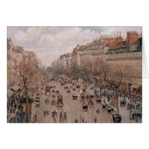 Pissarro Boulevard Montmartre Wenskaart
