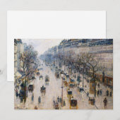 Pissarro - Boulevard Montmartre, Winterochtend Bedankkaart (Voorkant / Achterkant)