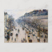 Pissarro - Boulevard Montmartre, Winterochtend Briefkaart (Voorkant)