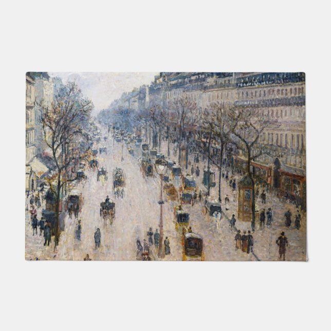 Pissarro - Boulevard Montmartre, Winterochtend Deurmat (Voorkant)