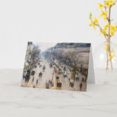 Pissarro - Boulevard Montmartre, Winterochtend Kaart (Gele Bloem)