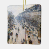 Pissarro - Boulevard Montmartre, Winterochtend Keramisch Ornament (Links)