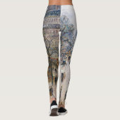 Pissarro - Boulevard Montmartre, Winterochtend Leggings (Achterkant)