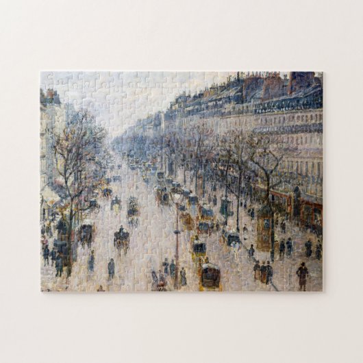 Pissarro - Boulevard Montmartre, Winterochtend Legpuzzel (Horizontaal)