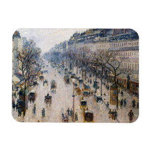 Pissarro - Boulevard Montmartre, Winterochtend Magneet
