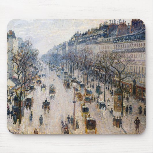 Pissarro - Boulevard Montmartre, Winterochtend Muismat (Voorkant)